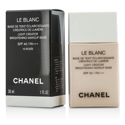 chanel le blanc light creator brightening makeup base spf 40